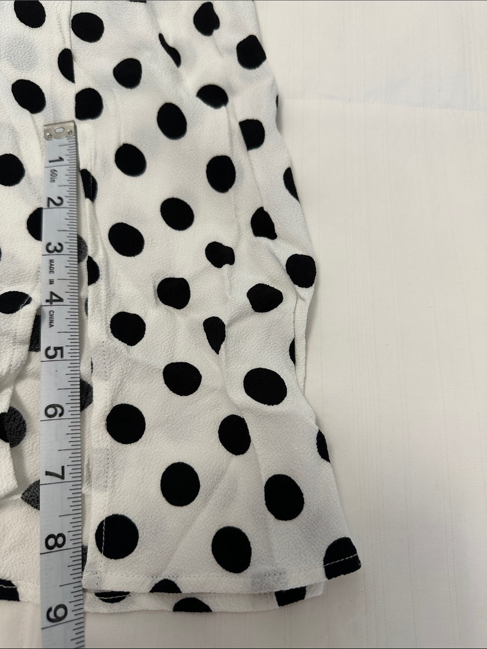 LOFT Black Polka Dot White Midi Dress Size 6 Petite - Picture 8 of 10